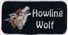 Aufnäher Howling Wolf schwarz / weiss